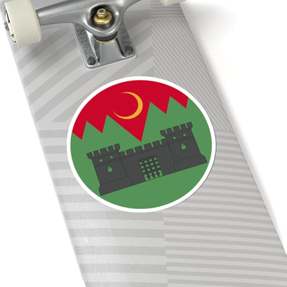 Badge of British North West Frontier (India) (Coat of Arms) STICKER Vinyl Kiss-Cut Decal