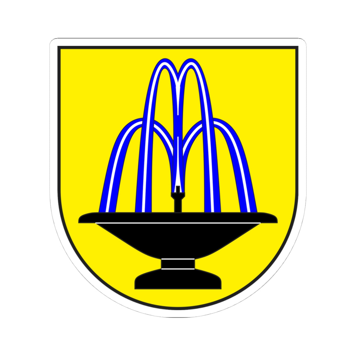 Scuol wappen (Switzerland) (Coat of Arms) STICKER Vinyl Kiss-Cut Decal