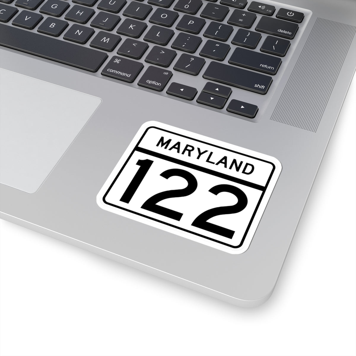 MD Route 122 (Maryland) (Road Sign) STICKER Vinyl Kiss-Cut Decal