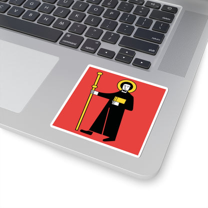 Flag of Canton of Glarus (Switzerland) STICKER Vinyl Kiss-Cut Decal