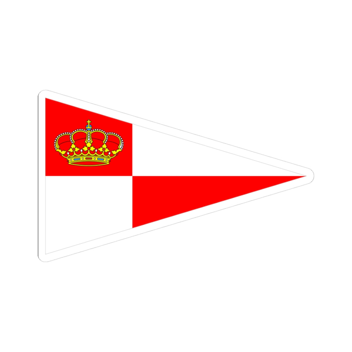 Flag of rcncastellon (Spain) STICKER Vinyl Kiss-Cut Decal