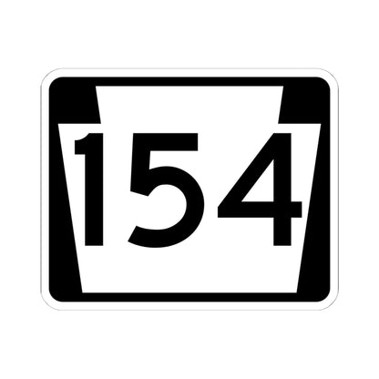 PA-154 (Pennsylvania) (Road Sign) STICKER Vinyl Kiss-Cut Decal