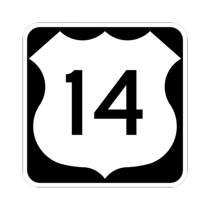 US 14 MN 1961 (Minnesota) (Road Sign) STICKER Vinyl Kiss-Cut Decal