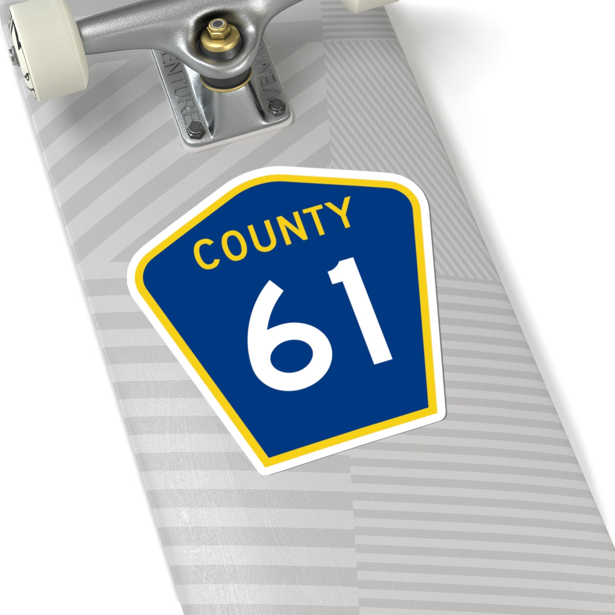 County 61 MN (Minnesota) (Road Sign) STICKER Vinyl Kiss-Cut Decal