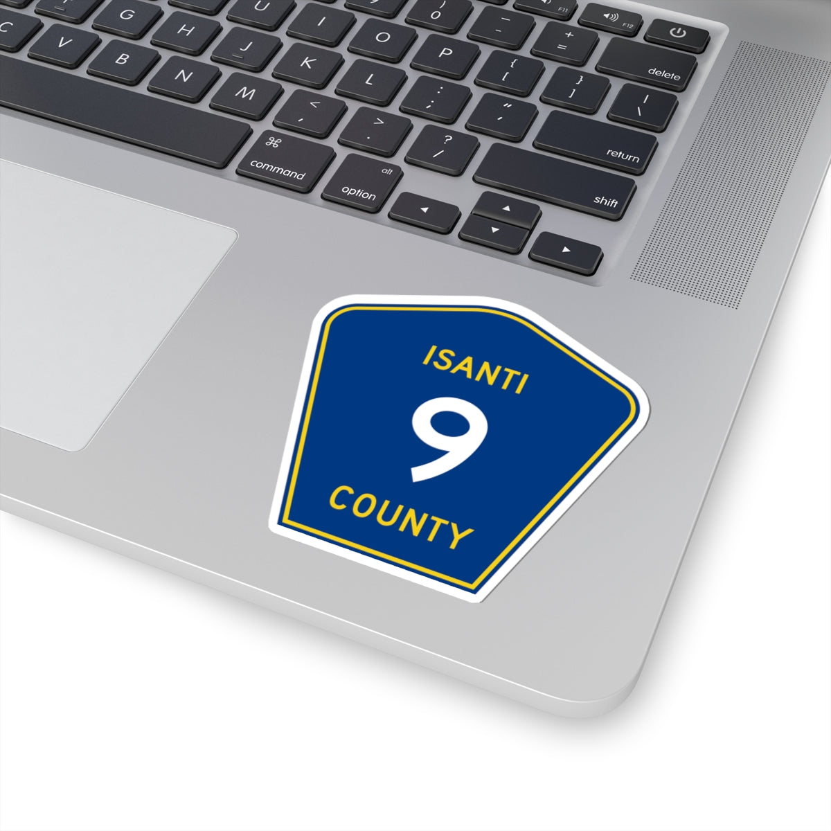 Isanti County 9 MN (Minnesota) (Road Sign) STICKER Vinyl Kiss-Cut Decal