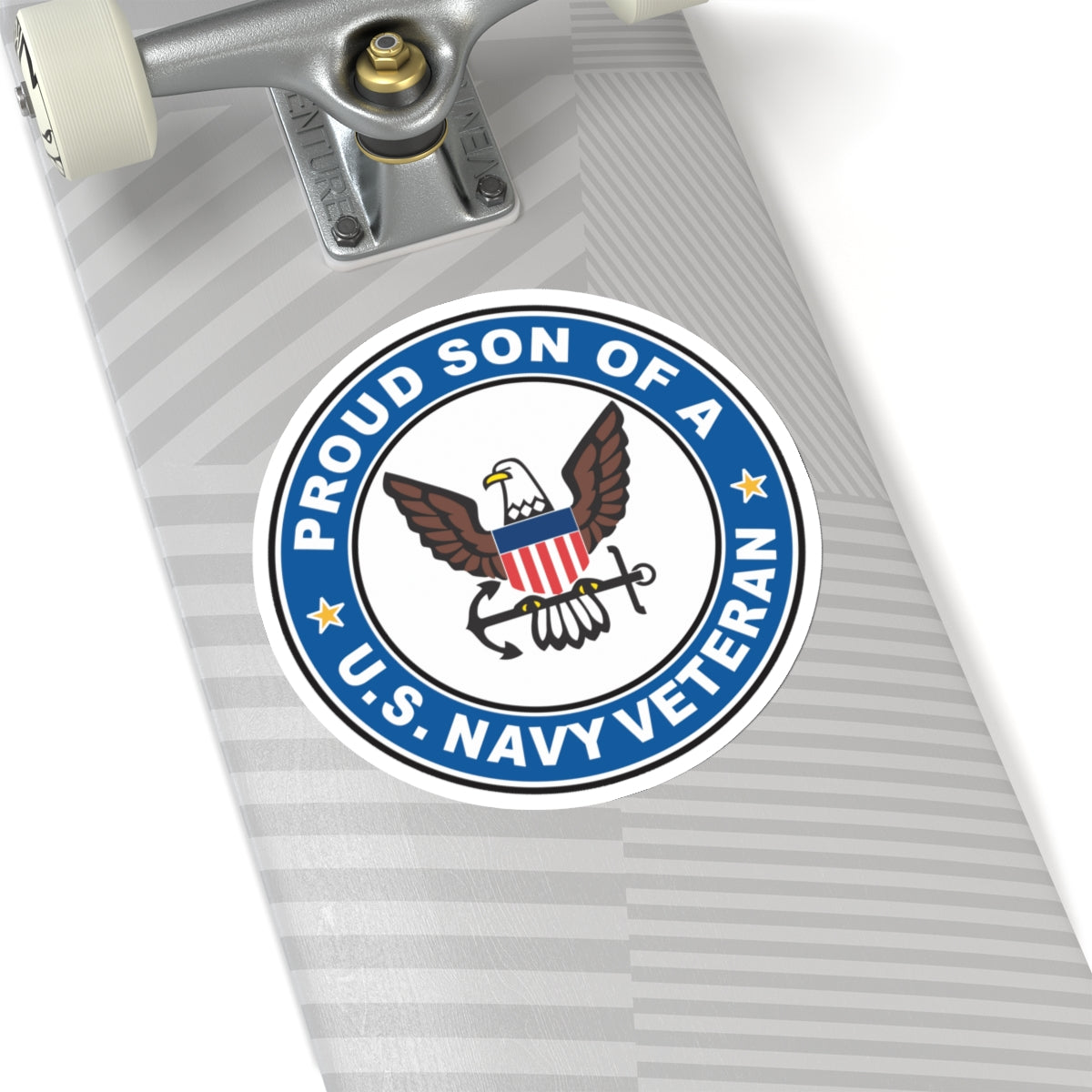 US Navy Veteran Proud Son (U.S. Navy) STICKER Vinyl Kiss-Cut Decal