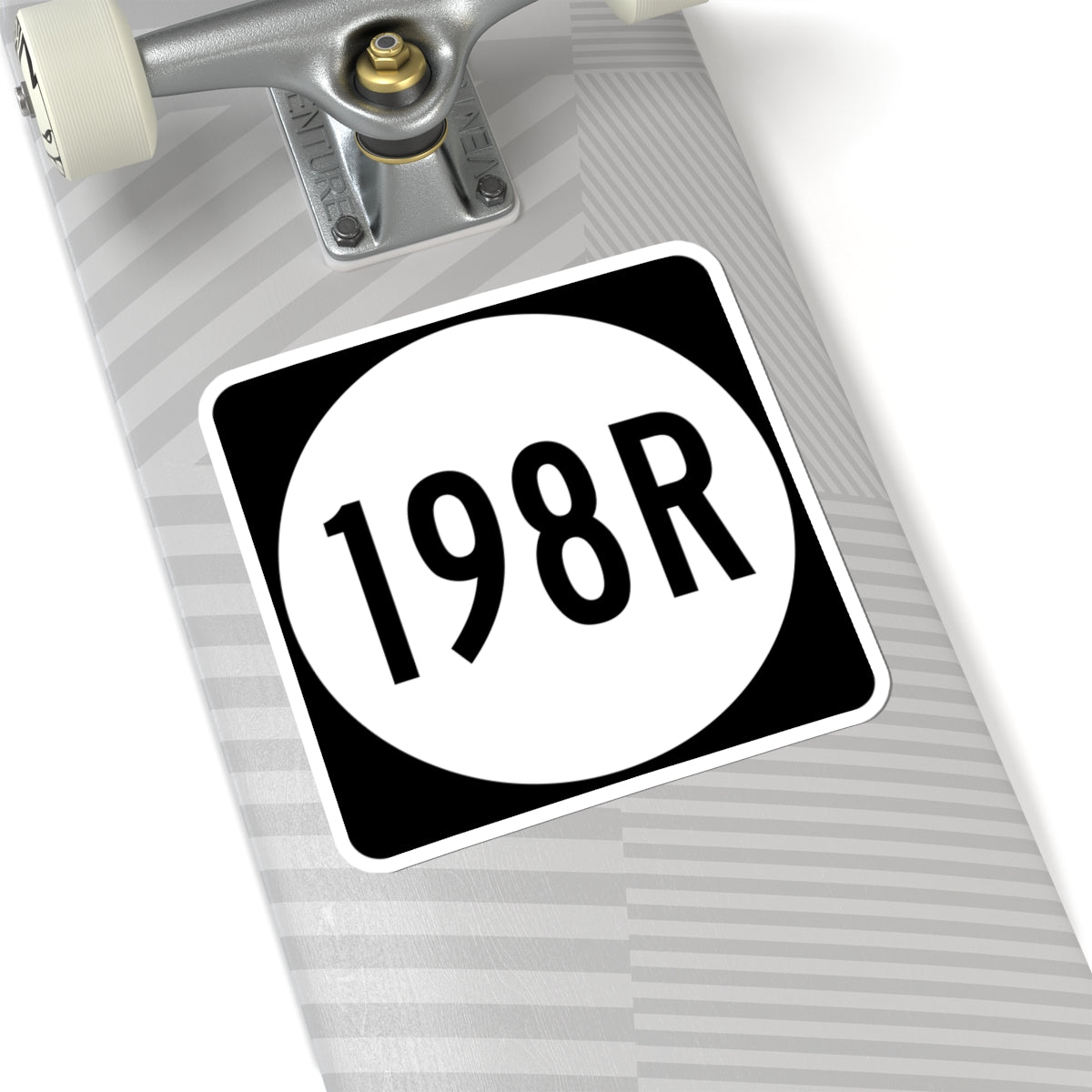 PR tertiary 198R (Puerto Rico) (Road Sign) STICKER Vinyl Kiss-Cut Decal