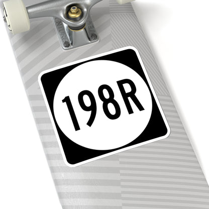 PR tertiary 198R (Puerto Rico) (Road Sign) STICKER Vinyl Kiss-Cut Decal