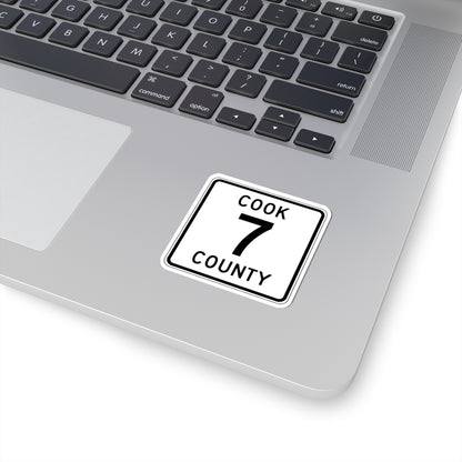 Cook County 7 MN (Minnesota) (Road Sign) STICKER Vinyl Kiss-Cut Decal