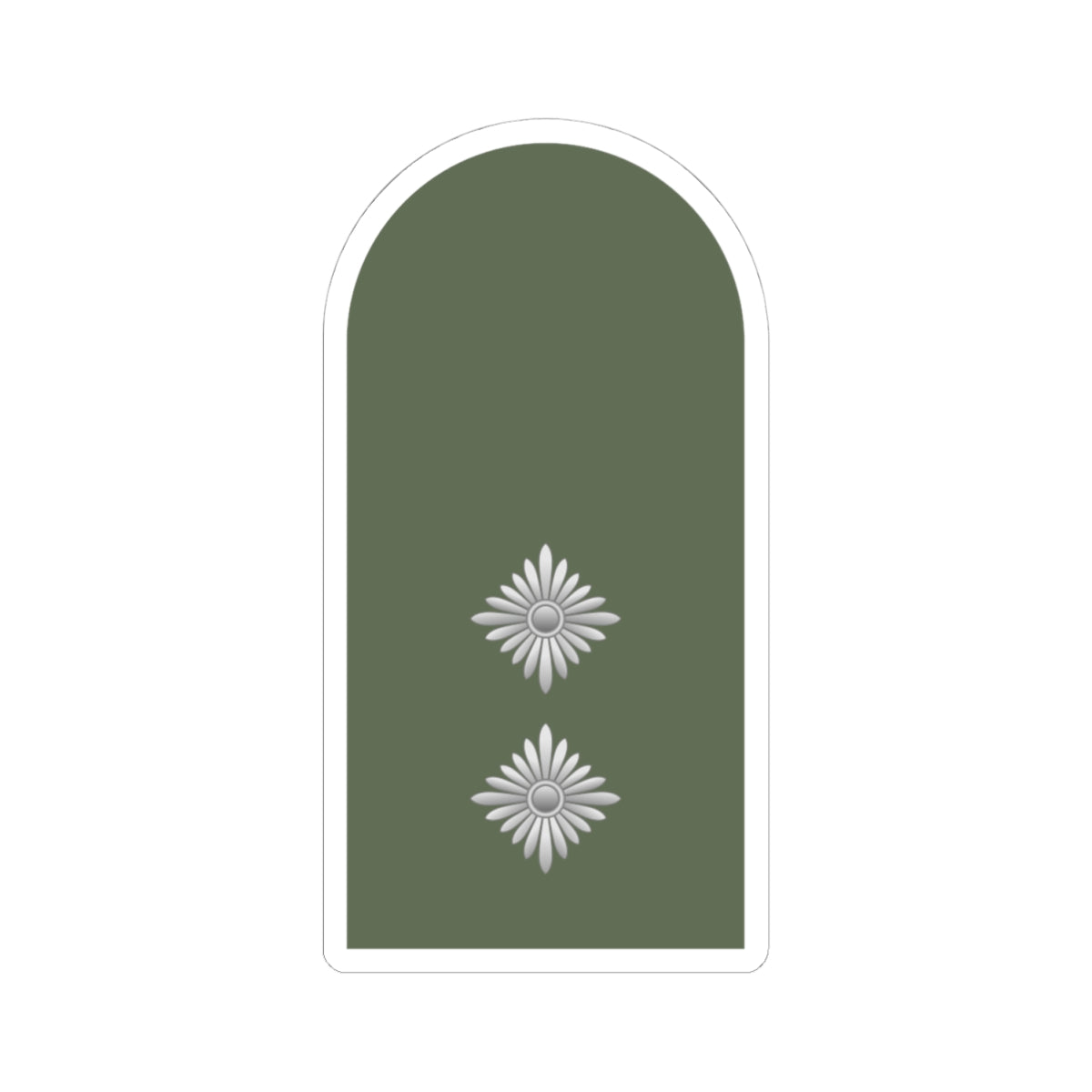 Dienstgrad Bundeswehr Heer 221 Oberleutnant (Germany) (Military Rank) STICKER Vinyl Kiss-Cut Decal