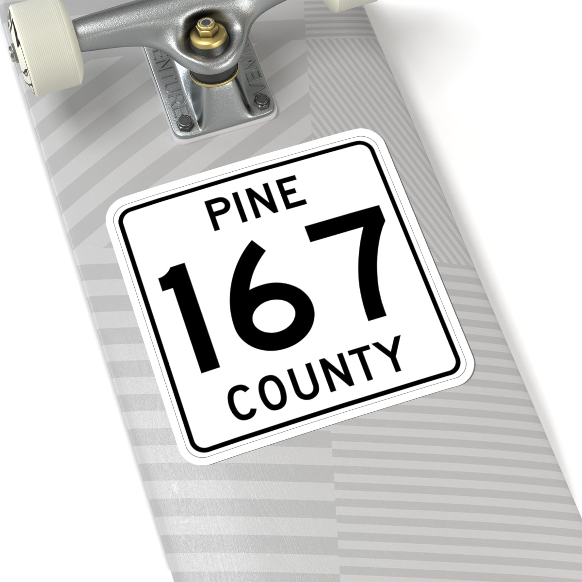 Pine County Route 167 MN (Minnesota) (Road Sign) STICKER Vinyl Kiss-Cut Decal