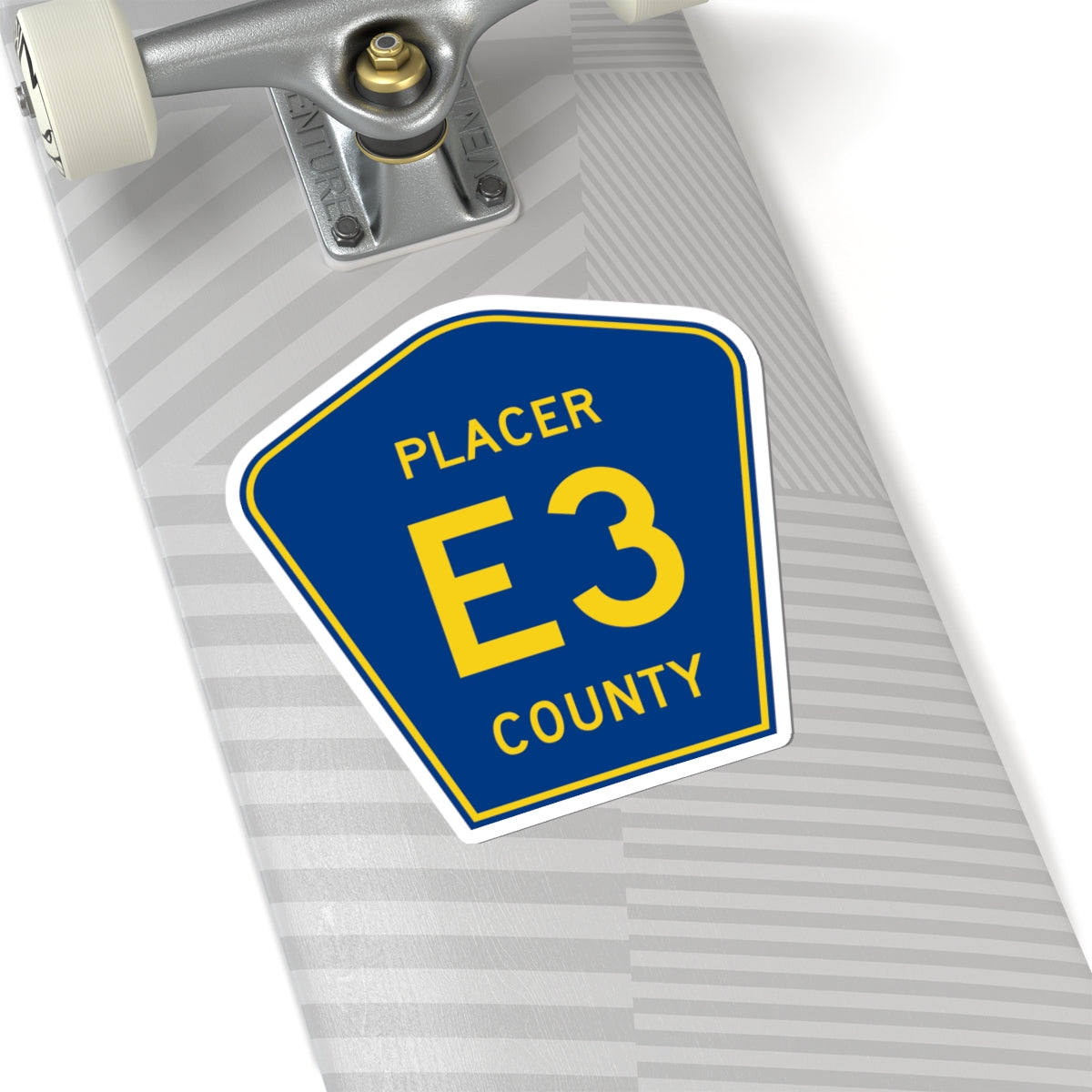 Placer County E3 (California) (Road Sign) STICKER Vinyl Kiss-Cut Decal