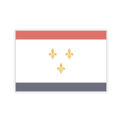 Flag of New Orleans, Louisiana - STICKER Vinyl Kiss-Cut Decal