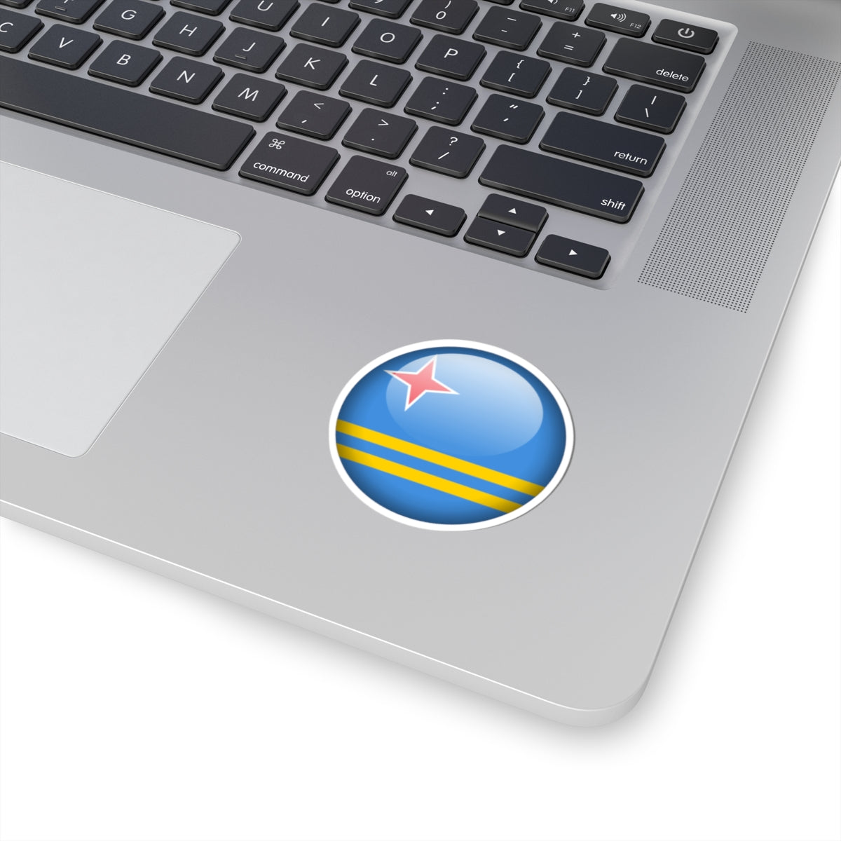 Flag orb Aruba (Netherlands) STICKER Vinyl Kiss-Cut Decal