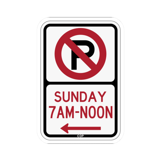 PBOT Road sign P1265L (Oregon) (Road Sign) STICKER Vinyl Kiss-Cut Decal
