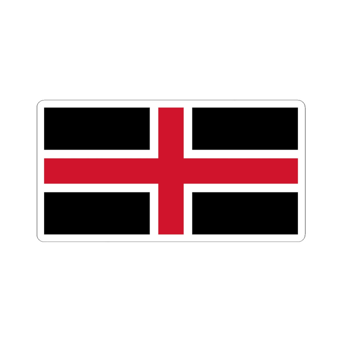 Flag of Durham (England) STICKER Vinyl Kiss-Cut Decal