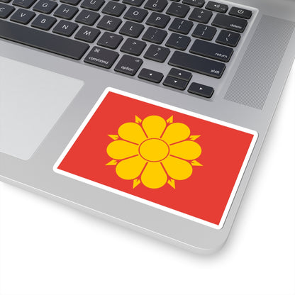 Flag of Trondheim (Norway) STICKER Vinyl Kiss-Cut Decal