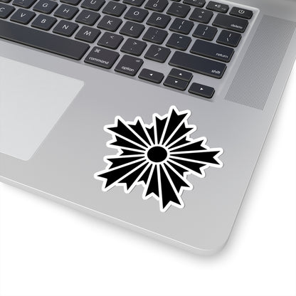 Asahikage No background and Black color drawing (Japan) (Coat of Arms) STICKER Vinyl Kiss-Cut Decal