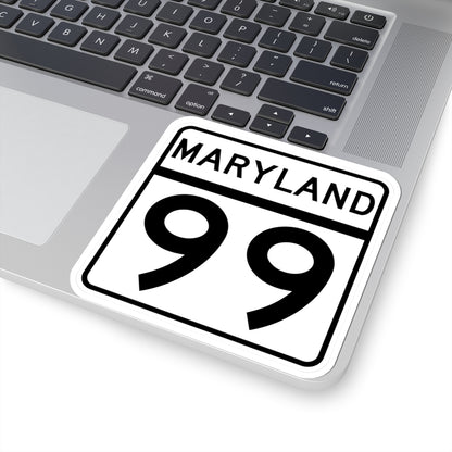 MD Route 99 (Maryland) (Road Sign) STICKER Vinyl Kiss-Cut Decal