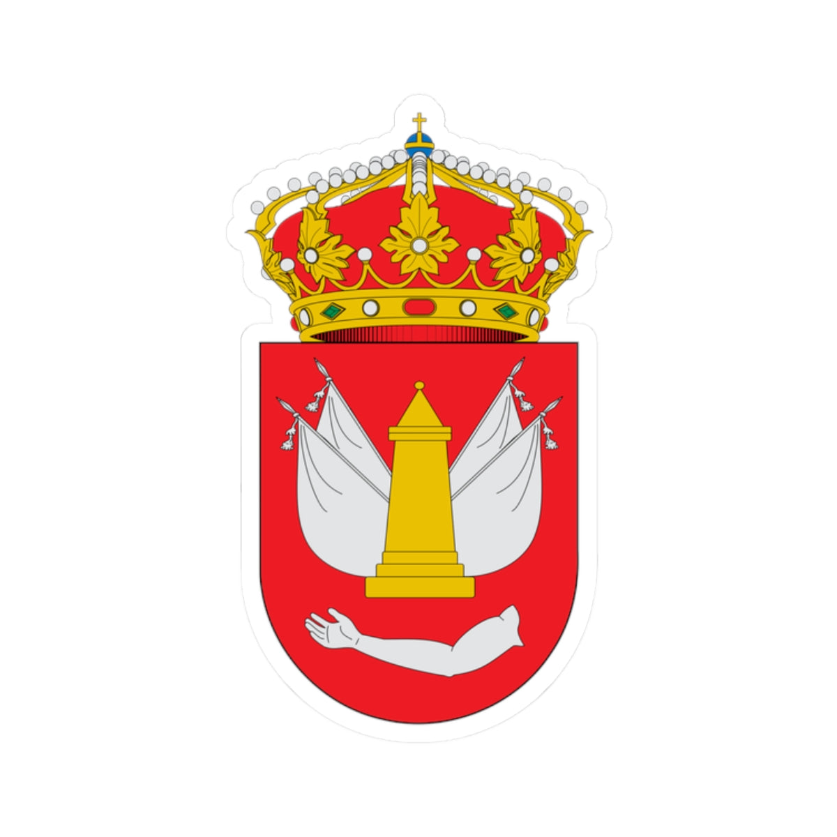 Escudo de Arapiles (Spain) (Coat of Arms) STICKER Vinyl Kiss-Cut Decal