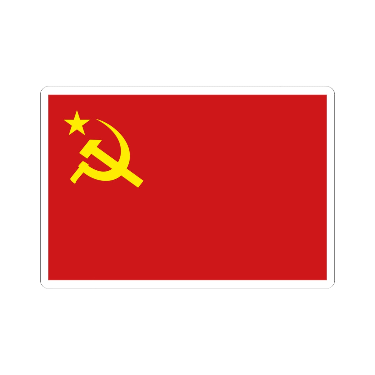 Flag of Communist Party of Turkey-MarxistLeninist (Turkey) STICKER Vinyl Kiss-Cut Decal