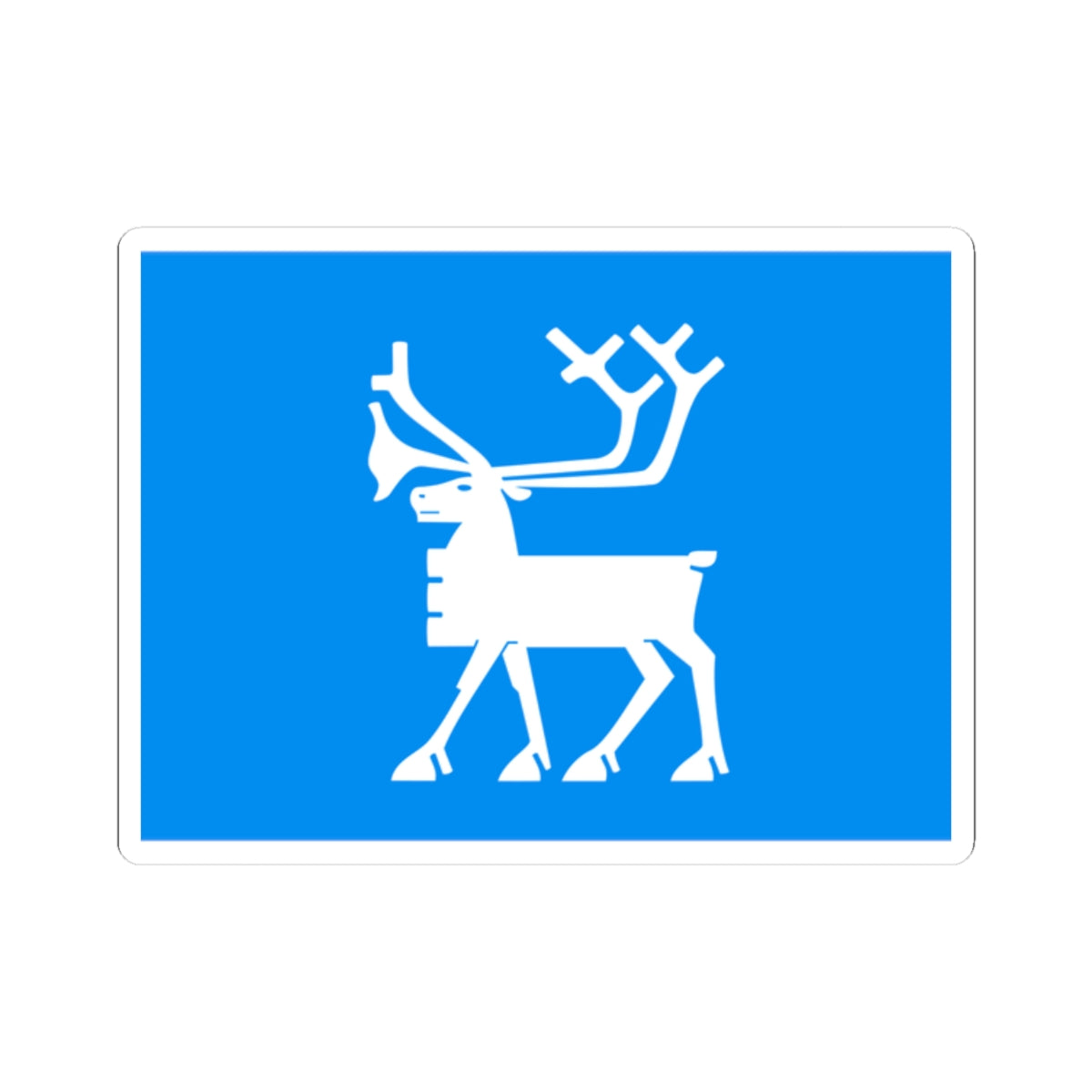 Flag of Tromsø (Norway) STICKER Vinyl Kiss-Cut Decal