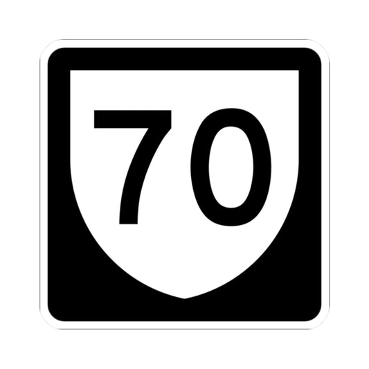 PR urban primary 70 (Puerto Rico) (Road Sign) STICKER Vinyl Kiss-Cut Decal