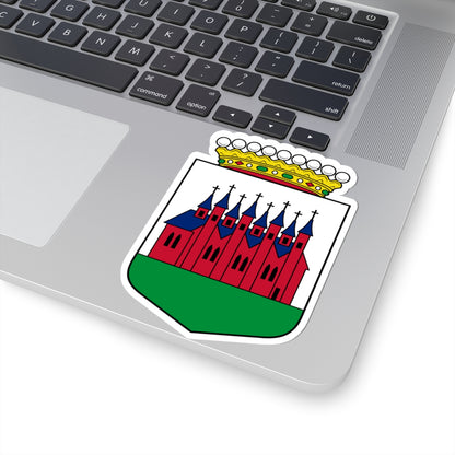 Achtkarspelen seal (Netherlands) (Coat of Arms) STICKER Vinyl Kiss-Cut Decal