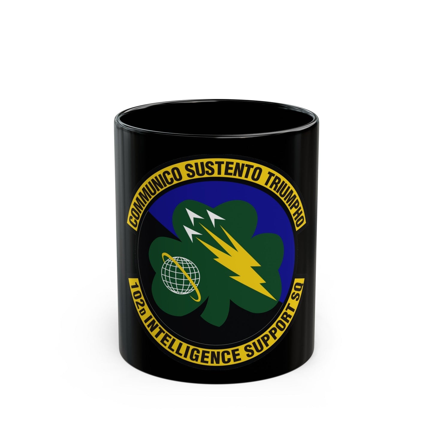 102d Intelligence Support Squadron (U.S. Air Force) Black Coffee Mug-11oz-The Sticker Space