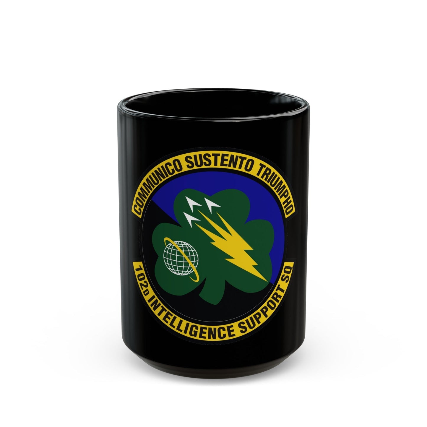 102d Intelligence Support Squadron (U.S. Air Force) Black Coffee Mug-15oz-The Sticker Space