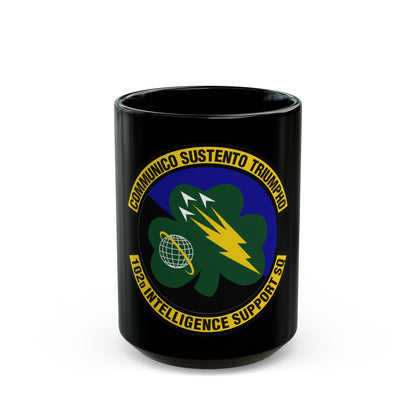 102d Intelligence Support Squadron (U.S. Air Force) Black Coffee Mug-15oz-The Sticker Space