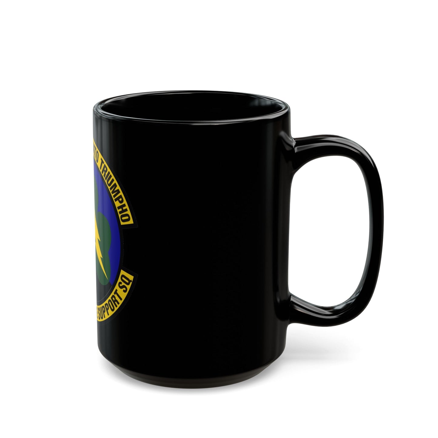 102d Intelligence Support Squadron (U.S. Air Force) Black Coffee Mug-The Sticker Space