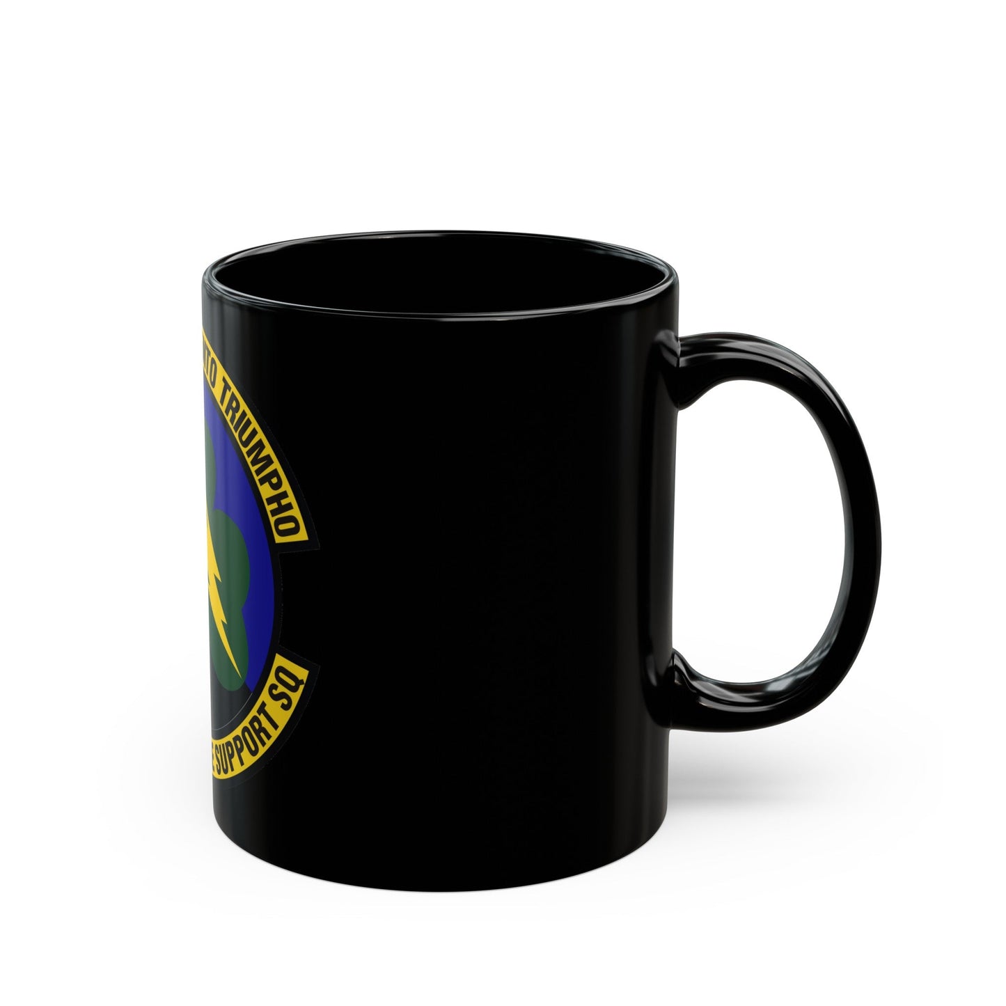 102d Intelligence Support Squadron (U.S. Air Force) Black Coffee Mug-The Sticker Space