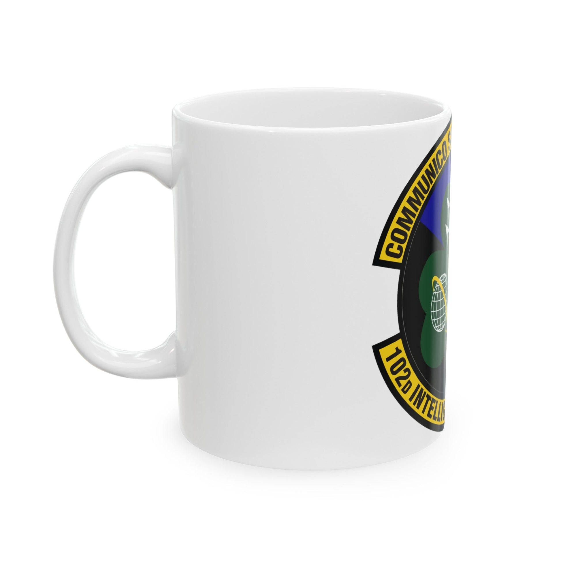 102d Intelligence Support Squadron (U.S. Air Force) White Coffee Mug-The Sticker Space