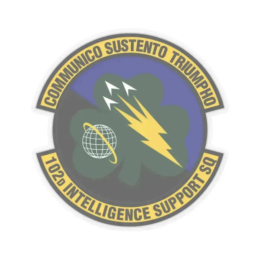 102d Intelligence Support Squadron (U.S. Air Force) STICKER Vinyl Kiss-Cut Decal 2 Inch Transparent - The Sticker Space