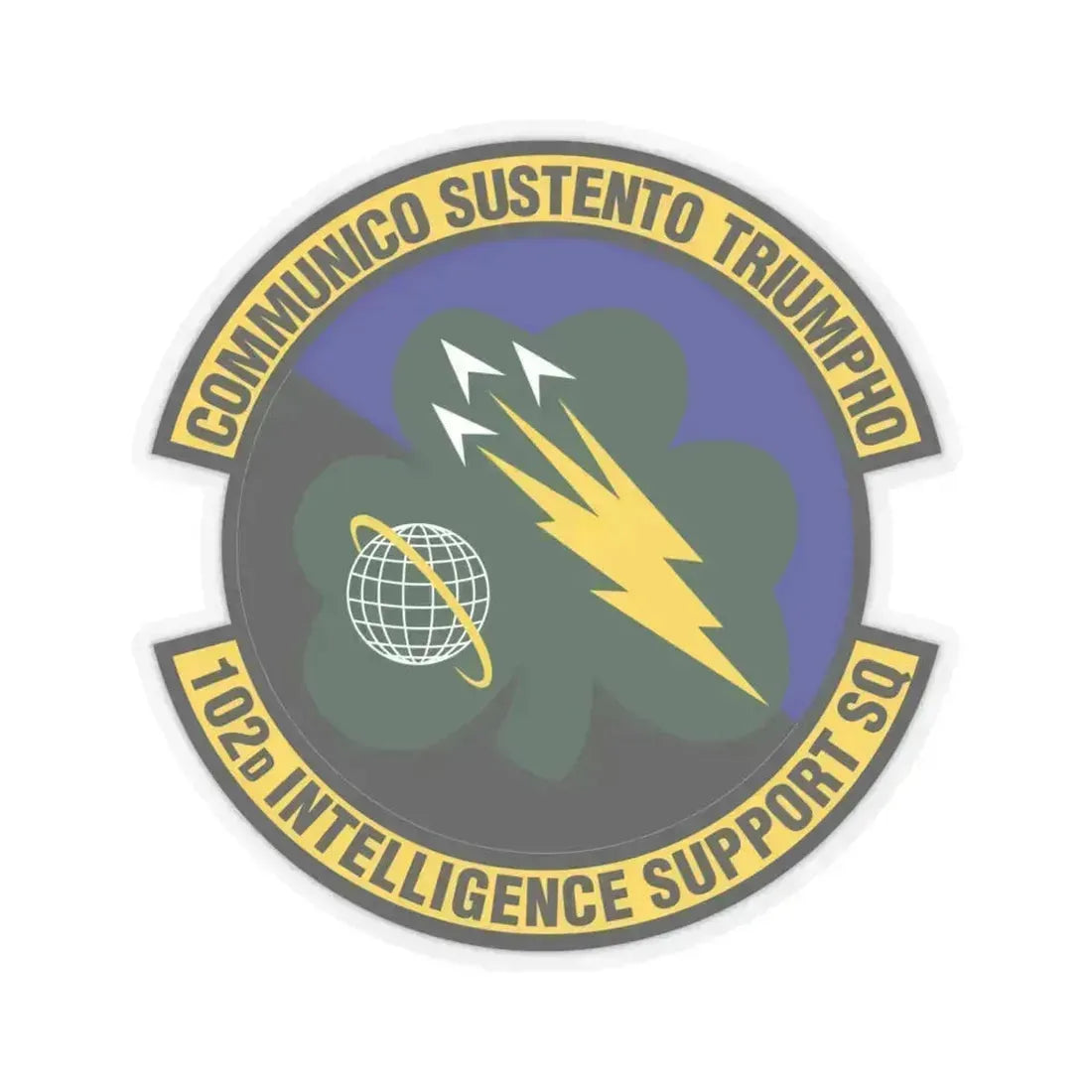 102d Intelligence Support Squadron (U.S. Air Force) STICKER Vinyl Kiss-Cut Decal 6 Inch Transparent - The Sticker Space