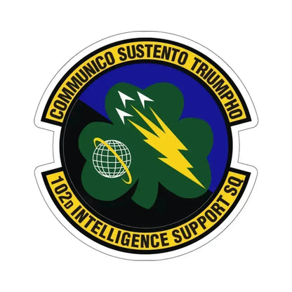 102d Intelligence Support Squadron (U.S. Air Force) STICKER Vinyl Kiss-Cut Decal 6 Inch White - The Sticker Space
