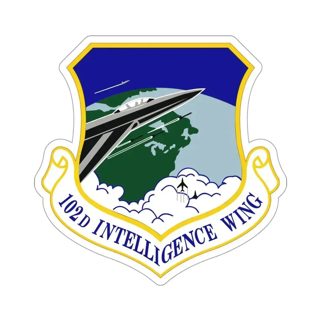 102d Intelligence Wing (U.S. Air Force) STICKER Vinyl Die-Cut Decal - The Sticker Space