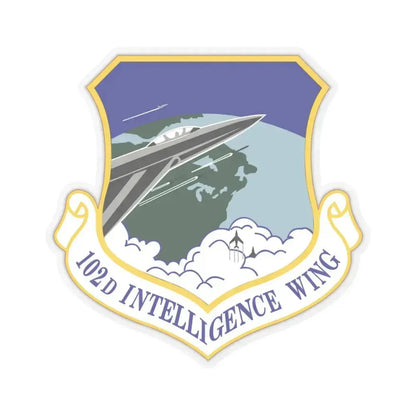 102d Intelligence Wing (U.S. Air Force) STICKER Vinyl Kiss-Cut Decal 3 Inch Transparent - The Sticker Space