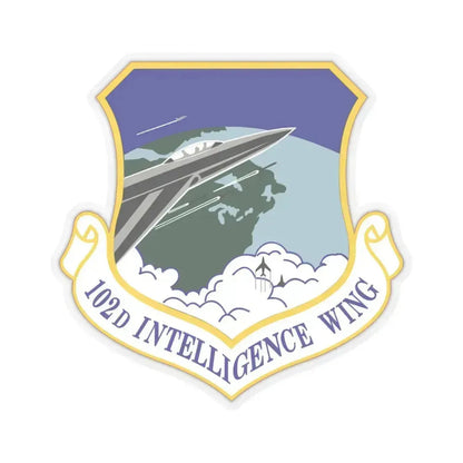102d Intelligence Wing (U.S. Air Force) STICKER Vinyl Kiss-Cut Decal 4 Inch Transparent - The Sticker Space