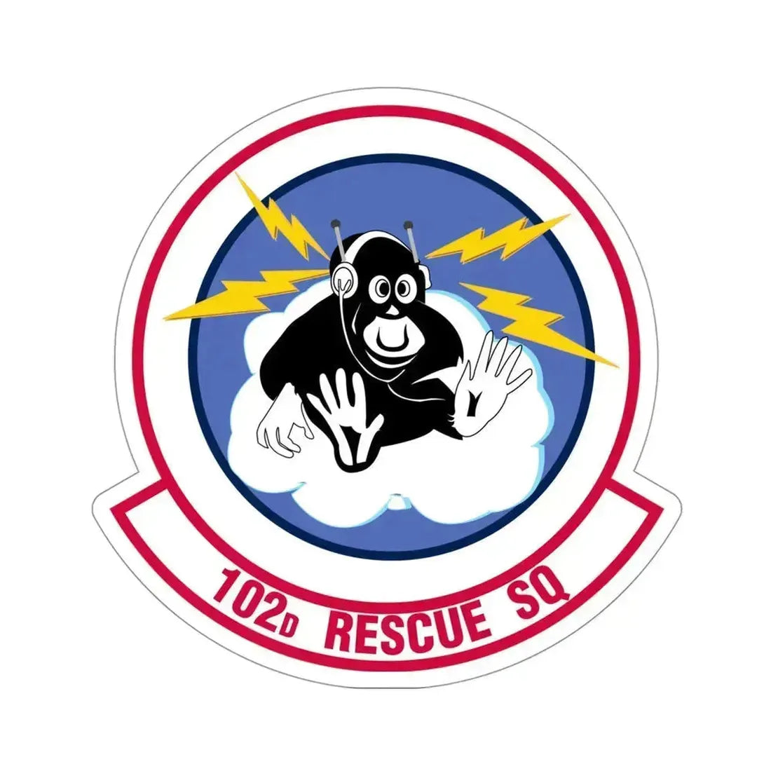 102d Rescue Squadron (U.S. Air Force) STICKER Vinyl Die-Cut Decal 4 Inch - The Sticker Space