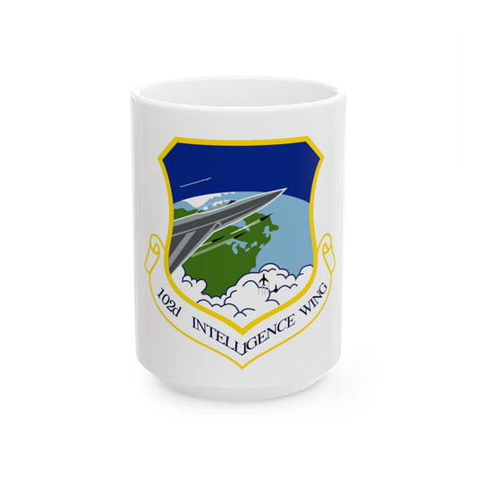 102nd Intelligence Wing emblem (U.S. Air Force) White Coffee Mug-15oz-The Sticker Space