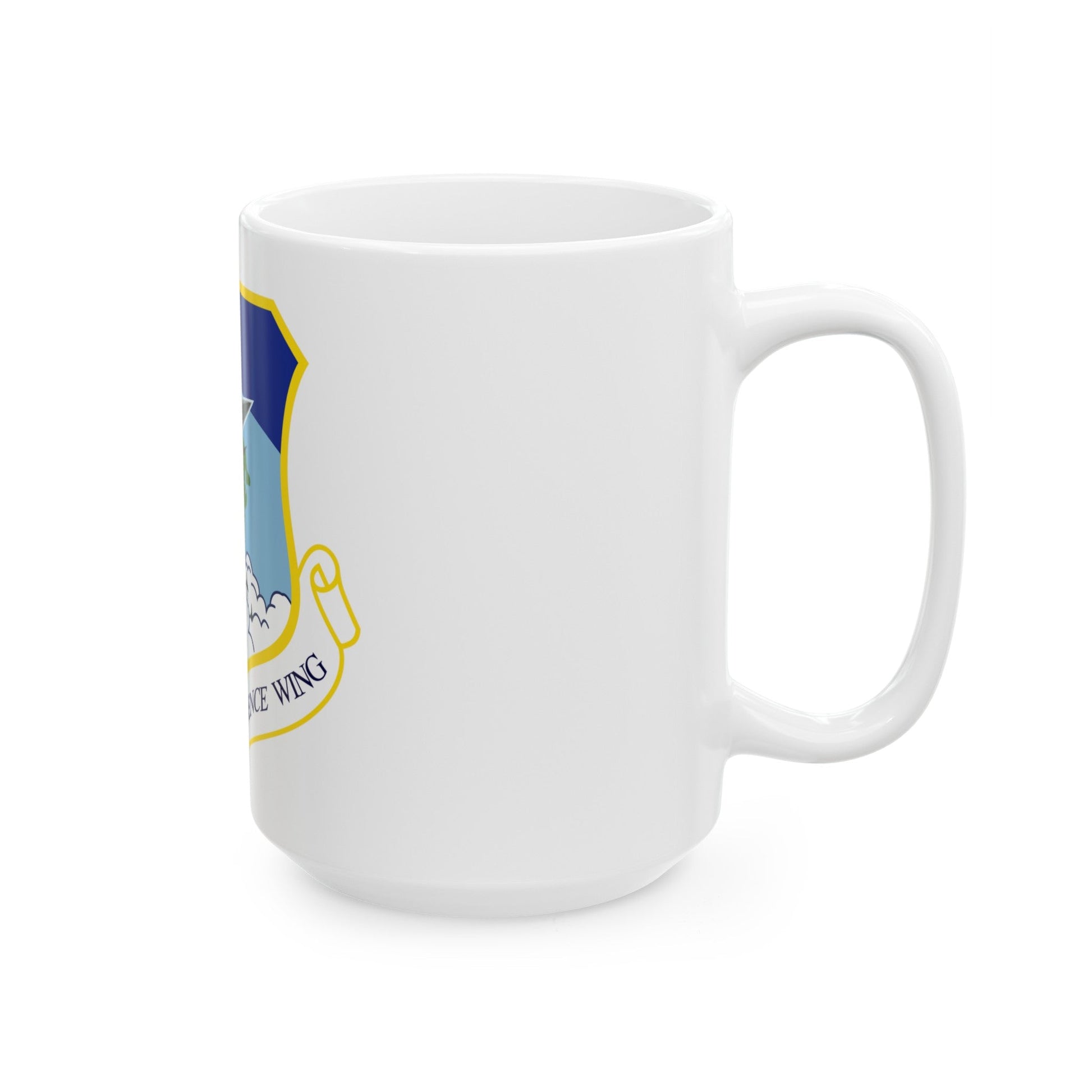 102nd Intelligence Wing emblem (U.S. Air Force) White Coffee Mug-The Sticker Space