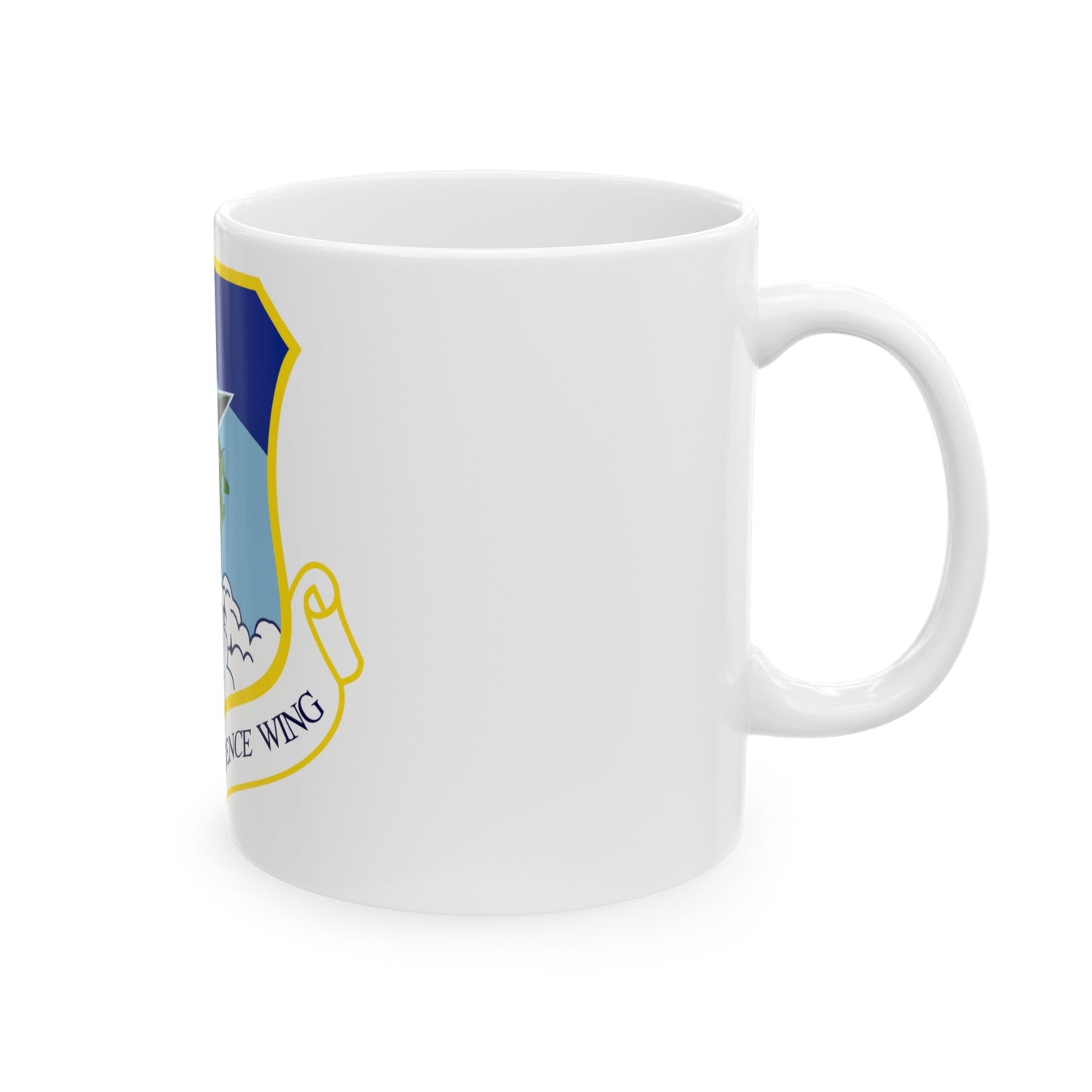 102nd Intelligence Wing emblem (U.S. Air Force) White Coffee Mug-The Sticker Space