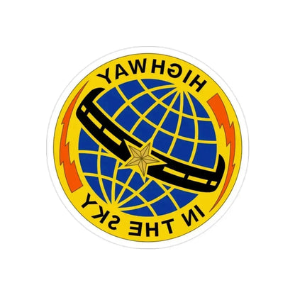 103 Aviation Regiment (U.S. Army) REVERSE PRINT Transparent Die-Cut STICKER 2 Inch Die-Cut Transparent - The Sticker Space