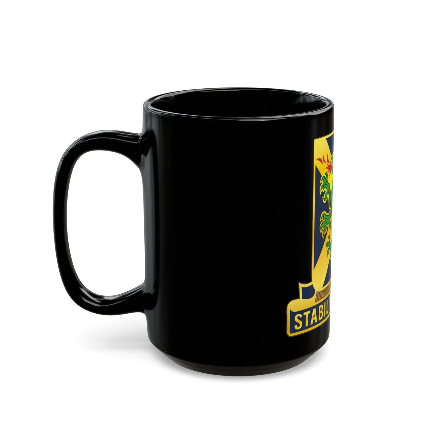 103 Chemical Battalion (U.S. Army) Black Coffee Mug-The Sticker Space