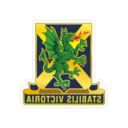 103 Chemical Battalion (U.S. Army) REVERSE PRINT Transparent Die-Cut STICKER 3 Inch Die-Cut Transparent - The Sticker Space