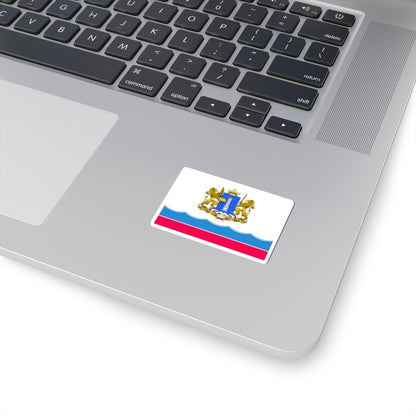 Flag of Ulyanovsk Oblast 2004 (Russia) STICKER Vinyl Kiss-Cut Decal