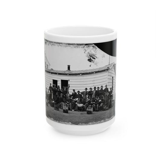 Washington, D.C. Drum Corps Of 10th Veteran Reserve Corps At Leisure (U.S. Civil War) White Coffee Mug
