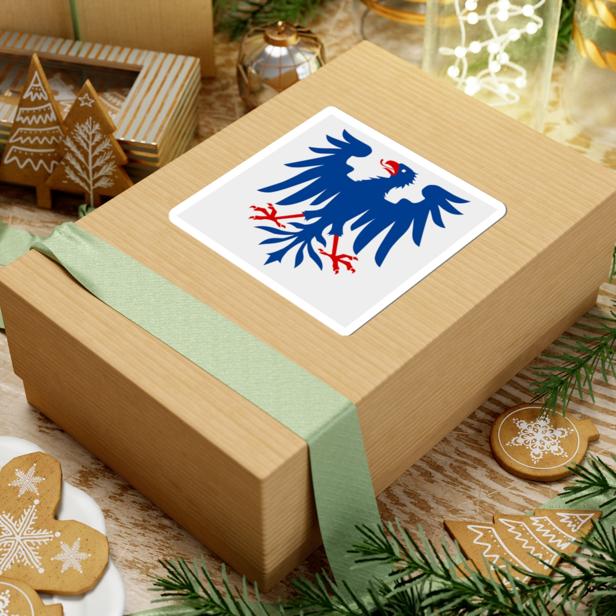 Varmlands lan vapenflagga (Sweden) STICKER Vinyl Kiss-Cut Decal